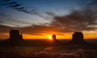 Sonnenuntergang am Monument Valley National Park